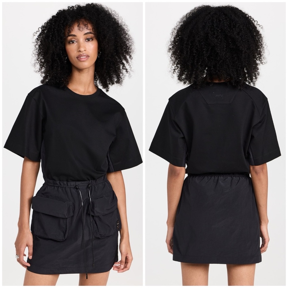 $648 Juun.J Cubic Pocket Mini Jersey‎ Dress Size 36 USA 4